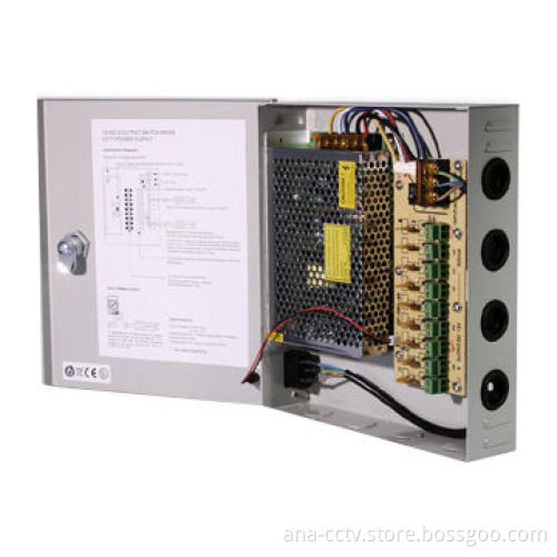 18CH 20A Power Box, PTC Fuses, 12V/20A/240W CCTV Power Supply with 18-channel